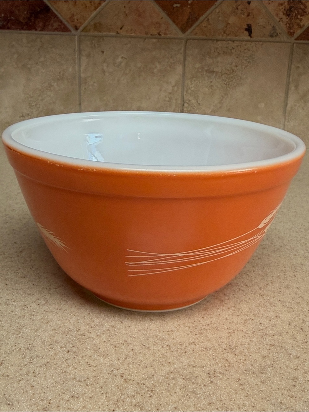 Pyrex Autumn Harvest Wheat Mixing Bowl 401 - Picture 3 of 11